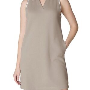 NWT SPANX XS Ashwood Sleeveless Pique Polo Dress